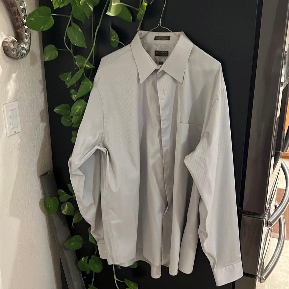 Arrow mens sateen dress shirt XXL NWOT